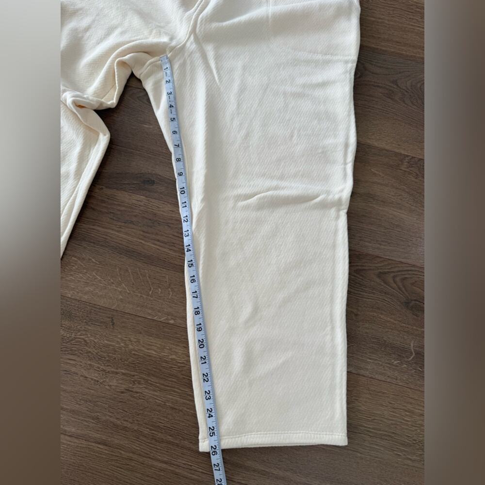 NWT Madewell MWL Airyterry Stitched Pocket Tapered Sweatpants Cream Size 2X - Picture 12 of 12